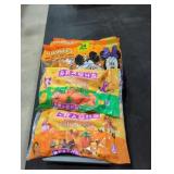 3 food dividers and candy