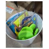Bucket full of summer items
