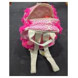 Hot Pink Fringed Mini Backpack, Novelty Toys