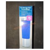 Triangular Tumbler, Stainless Steel
