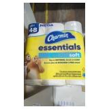 3 sets of 12 mega Charmin toilet paper and box
