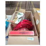 Chocolate Candy & Mini Plastic Cups Box Lot