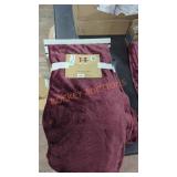Pair of Burgundy Blankets