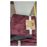 Pair of Burgundy Blankets