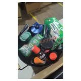 Mens hygiene and mason jar/ laundry basket Lot