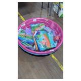 H2O slip and slides kitty pools and pool