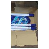 6 Mr clean brooms and dustpans