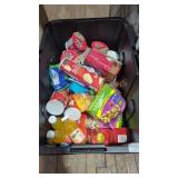 Tote lot of snacks