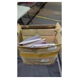 Box of note books and box of binders
