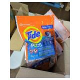 Four bags Tide pods 16 in a bag