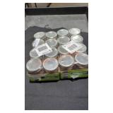 16 half pint canning jars