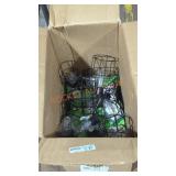 Metal solar stakes and outdoor lights box lot