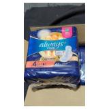 3 packs of 16 maxi pads