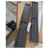 (2) Real Wood Dark Gray Shutters 60" x 10-1/4"