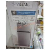 Vissani 2 Door Mini Refrigerator w/ Freezer 4.5