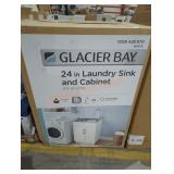 Glacier Bay 24" laundry sink and cabinet