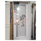 (1) 30"x80 White Door With Glass Pane