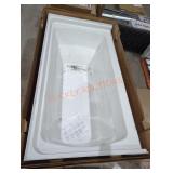 Sterling 60" x 32" White Bath Tub