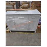 White Vanity w/ Top 48" x 21-1/8" x 35"