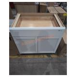 White Vanity 35.5" x 34.5" x 25" APPROX