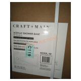 (1) Craft Main Acrylic Shower Base 60"x32"