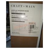(1) Craft Main Acrylic Shower Base 60"x32"