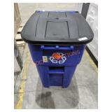 Rubbermaid 50Gal Rolling Recycling Can
