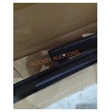 Black metal door frame