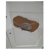 Damaged White marble sink vanity