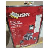 Husky 4.5 gal silent air compressor