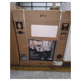 Satin White 24" Wall Cabinet