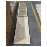 Unfinished Louver Panel Bifold Door