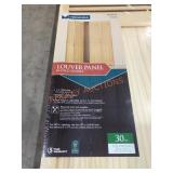 Unfinished Louver Panel Bifold Door