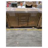 Light Brown Vanity With Marble Sink Top APPROX