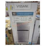 Vissani 2 Door Mini Refrigerator w/ Freezer