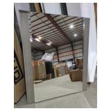 Wall Mirror With Grey Trim