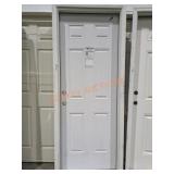 (1) White 30"x80" Primed Steel 6-Panel Door