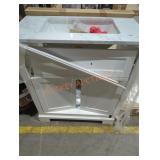 Broken marble vanity