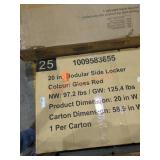 20" Modular Side Locker Assembly Required