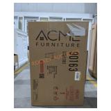 26" Black Half Circle Wood Console Table