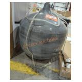 Large round gray lamp glass