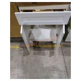 24" White vanity