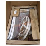 (2) Ashbury White Swivel Chairs ONLY