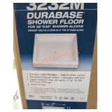 Durable shower floor 32" x 32"