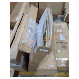 Geometric Fireplace Screen With Circle Pattern