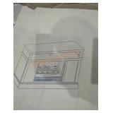 Media fireplace console