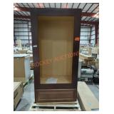 Brown stand up cabinet