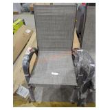 (2) Hampton Bay Patio Chairs, Riverbed Taupe