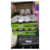 16 half pint jars and 4 quart canning jars