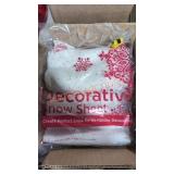 Decorative snow sheets